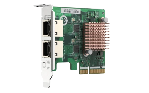 Сетевая карта/ QNAP QXG-2G2T-I225 2-port 2.5 GbE network expansion card, Controller I225-LM,  PCIe Gen2 x2, 3 x Brackets included (Full-height, Low-profile and Specialized for QNAP NAS) фото 2