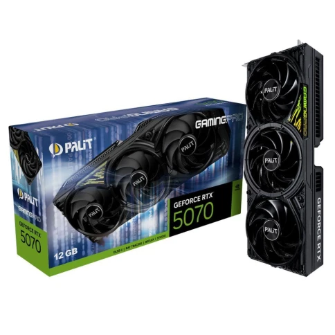 Видеокарта Palit PCI-E RTX5070 GAMINGPRO NVIDIA GeForce RTX 5070 12Gb 192bit GDDR7 2325/28000 HDMIx1 DPx3 HDCP Ret фото 14