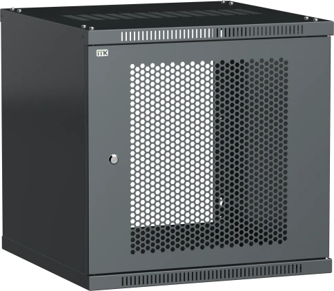 ITK Шкаф LINEA WE 18U 600х600мм дверь перфорированная черный фото 1
