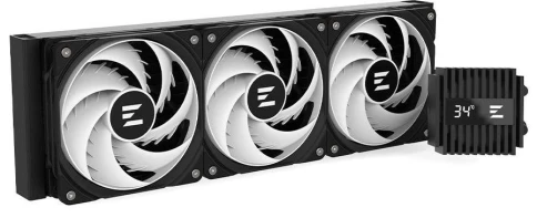 Система водяного охлаждения Zalman Alpha2 A36 ARGB Soc-AM5/AM4/1151/1200/2066/2011/1700 черный 4-pin 29.7dB Al LCD 350W Ret (ALPHA2 A36 BLACK) [ALPHA2 A36 BLACK] фото 4