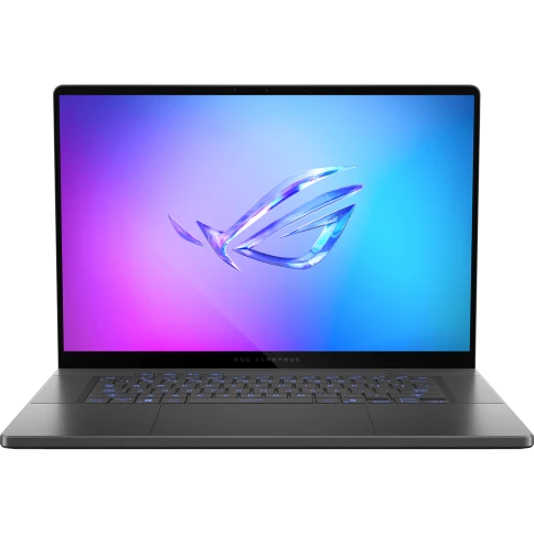 Ноутбук/ ASUS ROG Zephyrus G16 GU605CM-QR111 16"(2560x1600 OLED 240Hz)/Intel Core Ultra 7 255H(2Ghz)/32768Mb/1024PCISSDGb/noDVD/Ext:nVidia GeForce RTX 5060(8192Mb)/Cam/BT/WiFi/90WHr/war 1y/1.85kg/Eclipse Gray/noOS + чехол фото 1