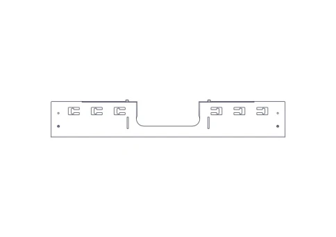 Разделитель с проёмом для прокладки кабелей на крыше шкафов Uniprom 800мм, 2шт. фото 6