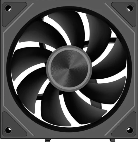 Вентилятор для корпуса PcCooler F3 X120 BK ARGB 120х120x25 черный 4-pin 28.4дБ (F3X120-BKAC012-GL) Ret фото 3