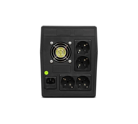 ИБП POWERMAN Back Pro 1500, линейно-интерактивный, 1500ВА, 900Вт,  4 евророзетки с резервным питанием, батарея 12В 9Ач 2 шт.,  380мм х 101мм х142мм, 10.7 кг./ UPS POWERMAN Back Pro 1500, line-interactive, 1500VA, 900W, 4 eurosockets with backup power, bat фото 5