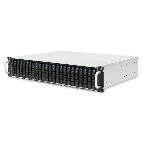 Дисковая полка/ 2U 24x 2.5" hot-swap bays, hot-swap JBOD with dual SAS 24G expander controller, dual BMC, tool-less HDD tray, 800W 1+1 hot-swap redundant 80+ Platinum, tool-less rail kit (4X series) фото 1
