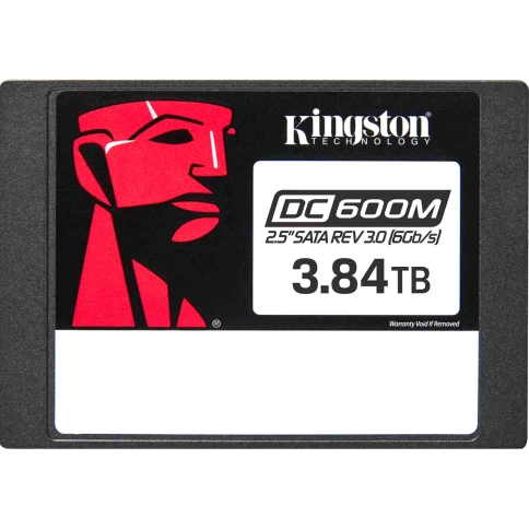 Твердотельный накопитель/ Kingston SSD DC600M, 3840GB, 2.5" 7mm, SATA3, 3D TLC, R/W 560/530MB/s, IOPs 94 000/59 000, TBW 7008, DWPD 1 (12 мес) фото 1