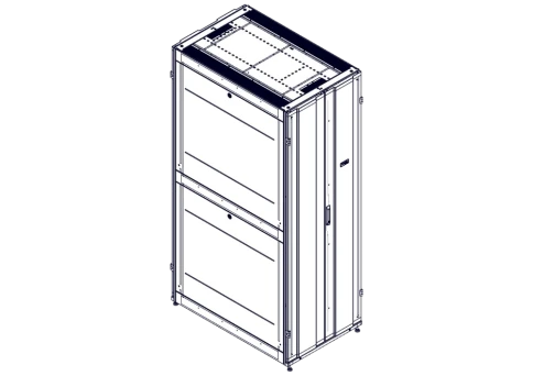 Шкаф Systeme Electric, серия Uniprom, 48U-750/1200, боковые панели 4шт, черный фото 1