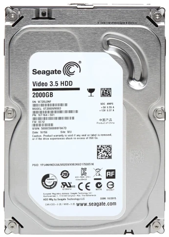 Жесткий диск/ RECERTIFIED HDD Seagate SATA3 2Tb Video 5900 RPM 64Mb 1 year warranty (replacement ST2000VX008, ST2000VX015, WD23PURZ, ST2000DM005, WD20EARZ) RECERTIFIED фото 2