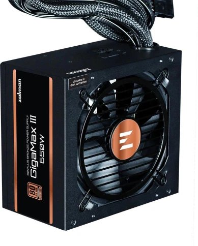 Блок питания Zalman ATX 650W ZM650-GV3 Gen.5 80+ bronze (20+4pin) APFC 120mm fan 6xSATA RTL [ZM650-GV3] фото 3