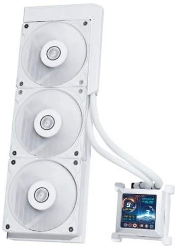 Система водяного охлаждения Lian-Li HydroShift LCD 360S Soc-AM5/AM4/1700/1851 белый 4-pin 29.8dB Al+Cu LCD 330W Ret (G89.GHSLCD36SW.R0) [G89.GHSLCD36SW.R0] фото 1