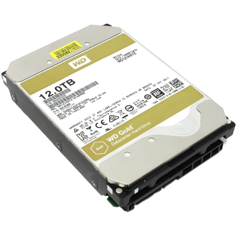 Жесткий диск/ HDD WD SATA3 12Tb Gold 7200 256mb  1 year warranty фото 1