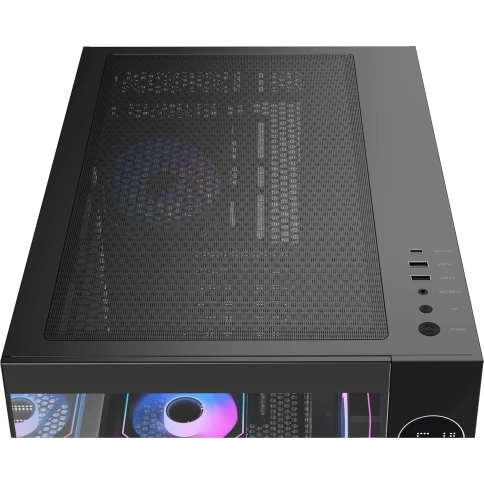 Корпус ПК без блока питания/ Case Ocypus Iota C70 BK ARGB, Midi-Tower, TG, 6x120mm ARGB, 2xUSB-A 3.0 + 1xUSB-C 3.1, ATX, mATX, mITX Black фото 7