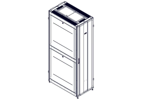 Шкаф Systeme Electric, серия Uniprom, 48U-600/1070, боковые панели 4шт, черный фото 8