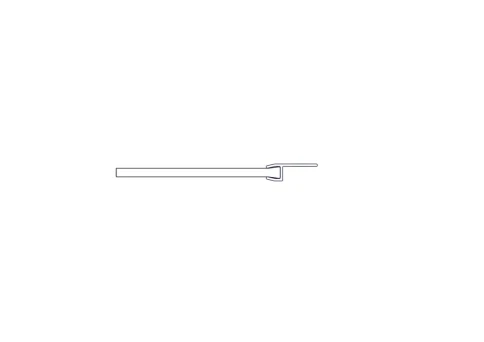 Horizontal bottom seal for cabinets of the Uniprom series, 750 mm wide, 1 pc. фото 4