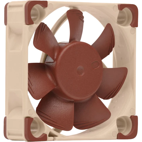 Кулер для корпуса/ Case Cooler Noctua NF-A4x10 PWM (40x40x10mm, 4-pin PWM, 5.2CFM, 19.6dBA, 5000RPM, Beige/Brown) фото 1