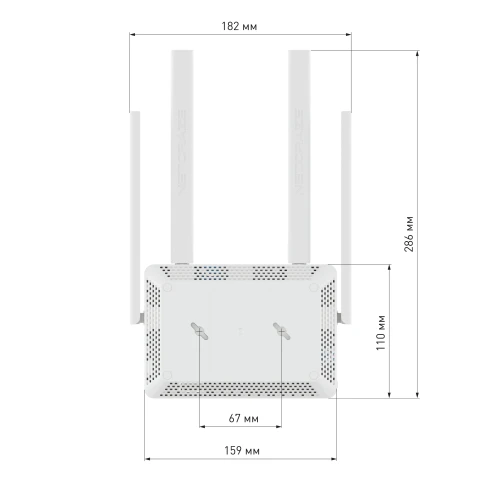 Маршрутизатор/ Netcraze Viva Гигабитный интернет-центр с Mesh Wi-Fi 5 AC1200, 4-портовым Smart-коммутатором и многофункциональным портом USB фото 6