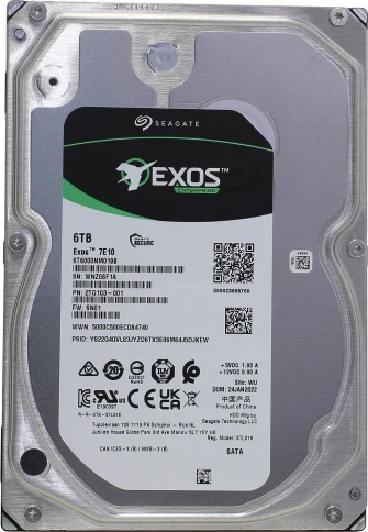 Жесткий диск/ RECERTIFIED HDD Seagate SATA Exos 7E10  6Tb 7200  256Mb фото 2