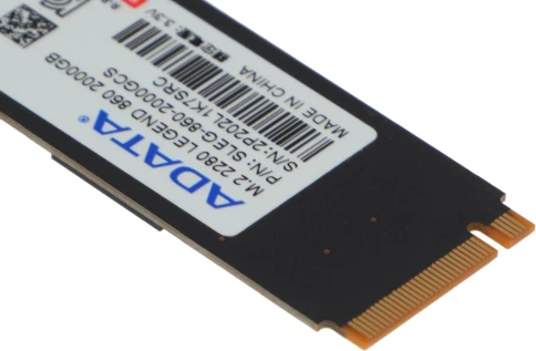 Твердотельный накопитель/ ADATA SSD LEGEND 860, 2000GB, M.2(22x80mm), NVMe 1.4, PCIe Gen 4x4, 3D NAND, R/W 6000/5000MB/s, IOPs н.д./н.д., TBW 640, DWPD 0.2 (5 лет) фото 7