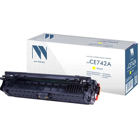 -/ Тонер-картридж NVP NV-CE742A Yellow для HP Color LaserJet CP5225/ CP5225n/ CP5225dn (7300k) фото 1