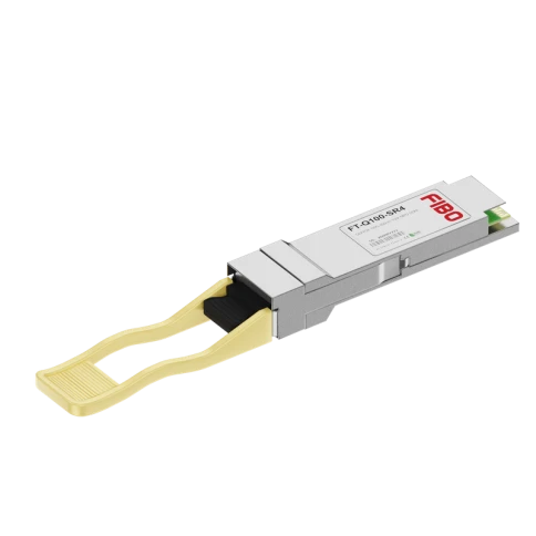 Трансивер/ FIBO FT-Q100-SR4 модуль QSFP28 100GBASE-SR4, разъем MPO, дальность до 100м фото 1