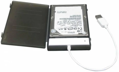 Внешний корпус для HDD/SSD AgeStar SUBCP1 SATA USB2.0 пластик черный 2.5" [SUBCP1] фото 2