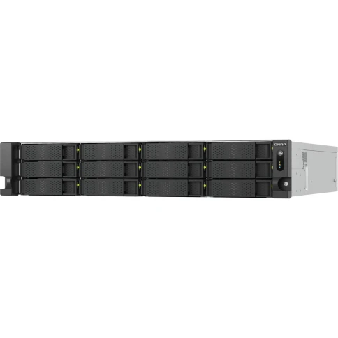 Сетевое хранилище без дисков/ ENTERPRISE QNAP TS-h1277AXU-RP-R5-16G QuTS hero NAS RAID, 12x3.5 "/ 2.5" bays, 2 x M.2 2280 PCIe Gen 5 x2 slots, 2x2.5GbE RJ-45 ports, 2x10 GbE 10GBASE-T, 2U Rackmount, 2 power supplies. 6-core/12-thread AMD Ryzen 5 фото 4
