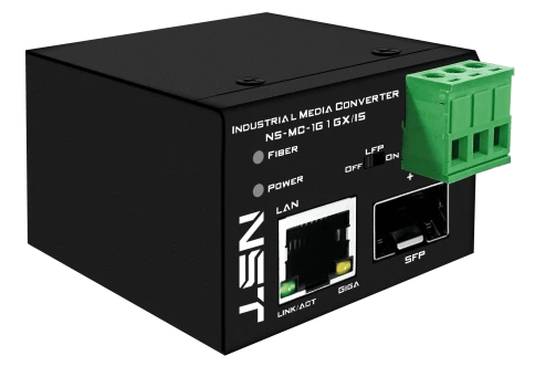 Промышленный компактный медиаконвертер Gigabit Ethernet/ Промышленный компактный медиаконвертер Gigabit Ethernet, SFP 1000Мбит/c, RJ45 10/100/1000Мбит/c, поддержка LFP; Встроенная грозозащита 6kV. Питание: 1 x вход DC12-57V(6W), БП в комплект НЕ входит. М фото 4