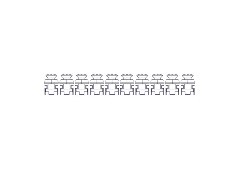 Mounting kit Systeme Electric, Uniprom series, M6 (screw, washer, snap nut), pack of 50 pcs. фото 3