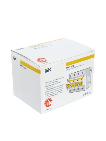 KARAT Авт. выкл. ВА47-100 4P C 25А 10кА IEK фото 3