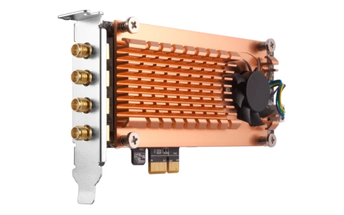 Сетевая карта Wi-Fi/ QNAP QWA-AC2600 Dual-band AC2600 wireless PCIe expansion card фото 6