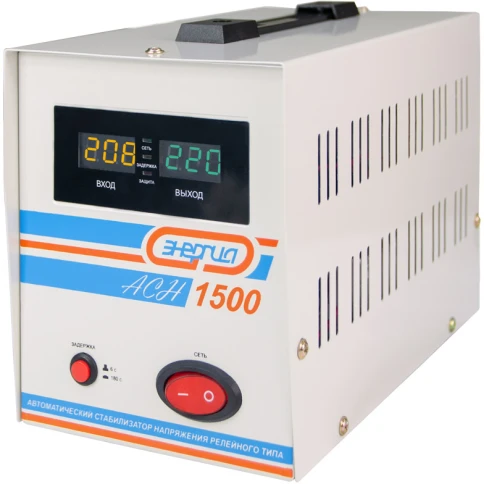 Стабилизатор  АСН- 1500  ЭНЕРГИЯ с цифр. дисплеем/ Stabilizer ASN-1500 ENERGY with numbers. display фото 4