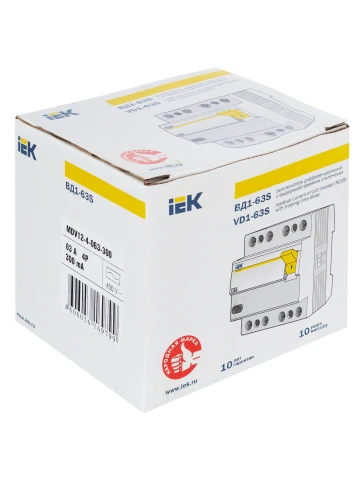 УЗО ВД1-63S 4Р 63А 300мА IEK фото 1