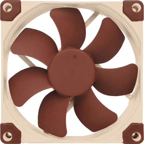 Кулер для корпуса/ Case Cooler Noctua NF-A9 PWM (92x92x25mm, 4-pin PWM, 46.44CFM, 22.8dBA, 2000RPM, Beige/Brown) фото 3