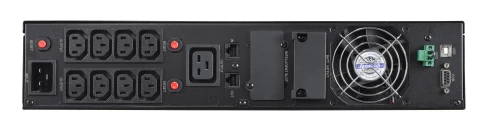 ИБП CyberPower OLS3000ERT2U, Rackmount, Online, 3000VA/2700W, 8 IEC-320 С13, 1 IEC C19 розеток, USB&Serial, RJ11/RJ45, SNMPslot, LCD дисплей, Black, 0.5х0.8х0.2м., 35кг./ UPS Online CyberPower OLS3000ERT2U 3000VA/2700W USB/RS-232/EPO/SNMPslot/RJ11/45/ фото 6