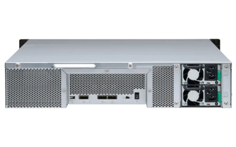 Полка расширения сетевого хранилища без дисков/ SMB QNAP TL-R1200S-RP SATA 6GB/s JBOD storage enclosure, 12-tray 3,5"/2,5" w/o HDD, 3 x SFF-8088, 2 PSU. Rackmount. W/o rail kit RAIL-B02 фото 4