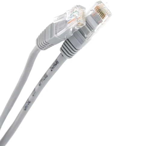 Патчкорд/ Патчкорд литой "Telecom" UTP кат.5е 20,0м серый фото 2