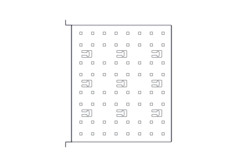 Фиксированная полка Systeme Electric, серия Uniprom, 2U, 450мм, до 15кг фото 12