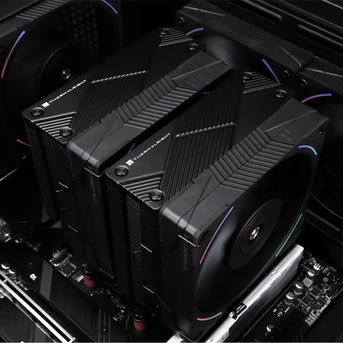 Кулер для процессора/ CPU Cooler Thermalright Phantom Spirit 120 EVO (4-pin PWM, 157mm, Ni/CU, 7x6mm, ARGB, 2x120mm, 69CFM, 27dBA, 2150RPM, S: 1700, 1200, 20XX, 115X, AM5, AM4) фото 6