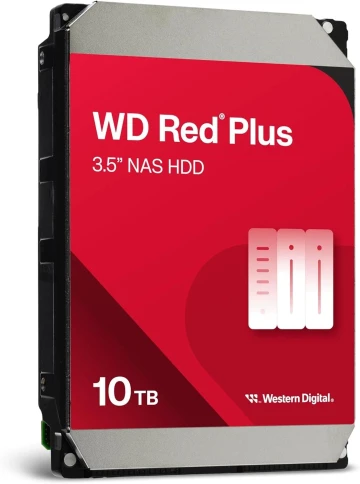 Жесткий диск/ HDD WD SATA3 10Tb Red Plus 7200 512Mb 1 year warranty фото 3