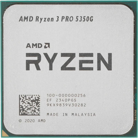 Процессор/ APU AM4 AMD Ryzen 3 PRO 5350G (Cezanne, 4C/8T, 4/4.2GHz, 8MB, 65W, Radeon Graphics) OEM  100-000000253 analog фото 1