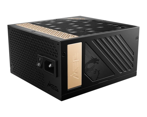 Блок питания ПК/ Power Supply MSI MEG Ai1300P PCIE5, 1300W 80+ Platinum (ATX, 3.1, PCIe 5.1, Full modular, 1x24(20+4)pin, 1xCPU 8(4+4)pin, 8xPCIe*2 8(6+2)pin, 1x12VHPWR, 16xSATA3, 4xMOLEX4pin, Active, 120x120mm, 160x150x86mm, APFC, black) фото 1