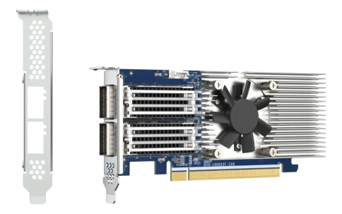 сетевая карта/ QNAP QXG-100G2SF-CX6 Dual Port 100 GbE SFP28 Network Card PCIe Gen4 x16 фото 7