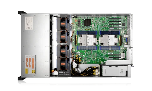 Серверная платформа/ Gooxi AS201-D12R-NV-G4 EGS 4th Gen 2U 12 disks barebone based on rapidsapphire , with SATA/SAS/NVMe direct backplane, support 8* SATA/SAS/NVME+ 4*SATA/SAS, 2x CPU cooler 350w, PSU : 1300W1+1, EU power cables, rail kits фото 2