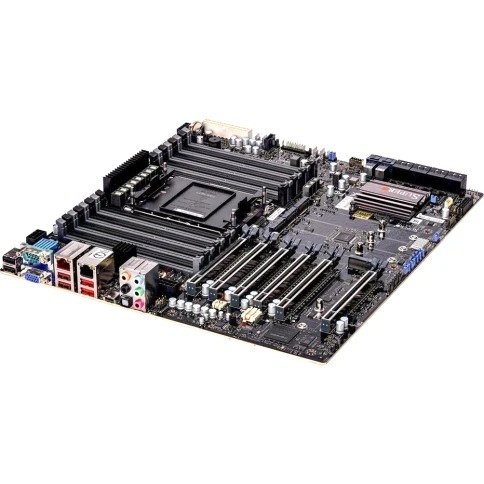Системная плата/ MB Supermicro X13SWA-TF-B, E-ATX,  1x LGA-4677 (W-3400, W-2400, W-3500, W-2500 series), Intel® W790, 16x ECC DDR5 RDIMM/LRDIMM, 8x SATA 3, 2x U.2 PCIe 3.0, 6x PCIe 5.0 x16 slots, 4x M.2 PCIe 5.0 x4 slots (M-key 2280/22110), 1x 10GbE RJ45, фото 2