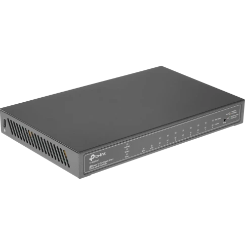 Коммутатор/ 8-port gigabit Smart PoE+ Switch with 2 SFP uplink ports,desktop mount, 8 802.3af/at compliant PoE+ ports, 2 SFP uplink ports, 58W PoE budget, L2 switch features фото 1