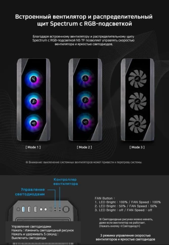 Корпус Zalman N5 TF черный ATX 5x120mm 2xUSB2.0 1xUSB3.0 audio bott PSU [N5 TF BLACK] фото 4