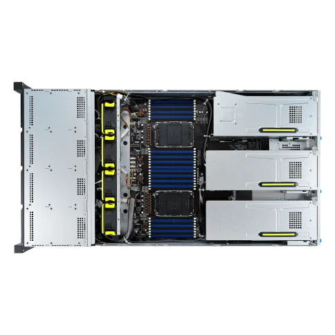 Серверная платформа/ ASUS RS720-E11-RS12U, 2U, 2 x LGA4677,  32 DIMM DDR5, 12=8 x NVMe/SAS*/SATA + 4 NVMe/SATA hs, 2 x M.2 slot, 2 x 10Gbe (X710) RJ45 port,Up to 8 slots PCIe 5.0, 1 x OCP 3.0, 1+1 1600W фото 6