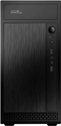 Корпус KingPrice KPCC-MN211 черный mATX 1x80mm 2x120mm 2xUSB2.0 audio [KPCC-MN211] фото 2