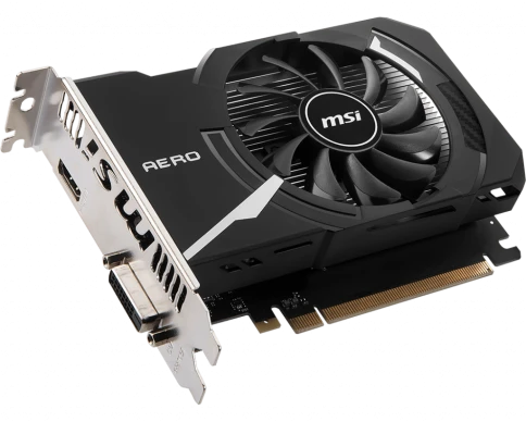 Видеокарта/ VGA MSI NVIDIA GeForce GT 1030 AERO ITX 4GD4 OC 4GB, DDR4/64-bit, PCIe 3.0, 1xHDMI 2.0, 1xDVI-D, 2-slot фото 3
