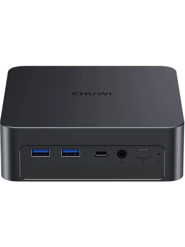 Компьютер/ Chuwi AuBox  Intel Core Ultra 7 256V(2.2Ghz)/16384Mb/1000PCISSDGb/Int:Intel Iris Xe Graphics/BT/WiFi/war 1y/0.865kg/Gray/Win11Pro + DDR5 (no Slots)/USB3.2*5/HDMI*2/DP*1/RJ45*1/WIFI6E,BT5.3/Tipe-C*2/bracket/Aluminum Alloy + Galvanize фото 1